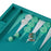 Teal Alligator <br> Backgammon Set <br> (L 38 x W 24.5) cm