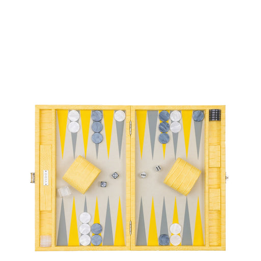 Lemon Alligator <br> Backgammon Set <br> (L 38 x W 24.5) cm