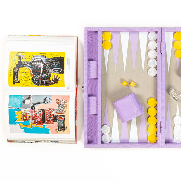 Lilac Lizard <br> Backgammon Set <br> (L 38 x W 24.5) cm