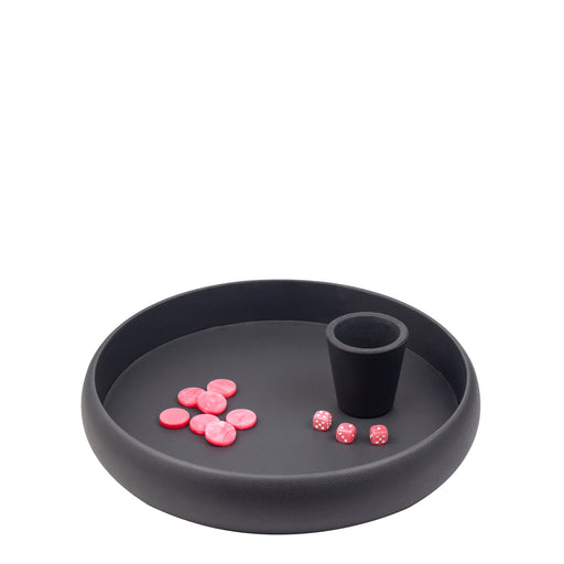 Slate Grey Dice Tray <br> (Ø 38 x H 6) cm