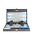 Anthracite Grey Alligator <br> Backgammon Set <br> (L 38 x W 24.5) cm