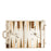 Beige Stingray <br> Backgammon Set with Handle <br> (L 52 x W 36) cm