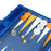 Navy Blue Alligator <br> Backgammon Set with Handle <br> (L 52 x W 36) cm