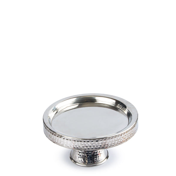 Round Platter <br> Silver <br> (Ø 32 x H 15) cm