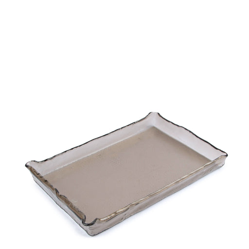 Rectangular Platter <br> Smoked Grey <br> (L 46 x W 32) cm