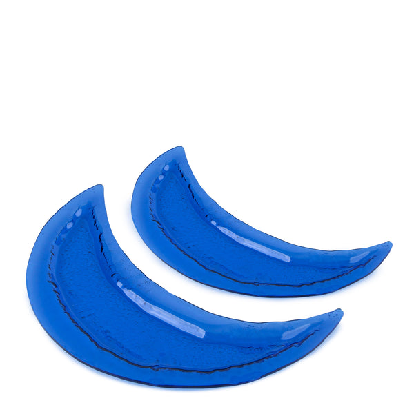 Moon Platter <br> Dark Blue <br> Set of 2