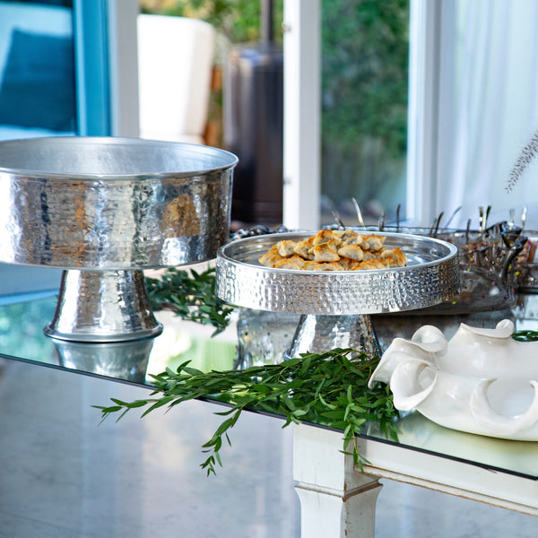 Main Course Platter <br> Silver <br> (Ø 40 x H 12) cm