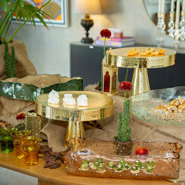 Cake Stand <br> Gold <br> (Ø 36 x H 25) cm