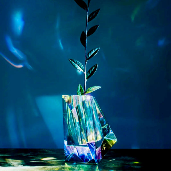Regenbogen Vase <br> (L 14.5 x W 8.5 x H 14.5) cm