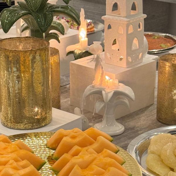 Candle Holder & Vase <br> Gold <br> (Ø 13 x H 20) cm