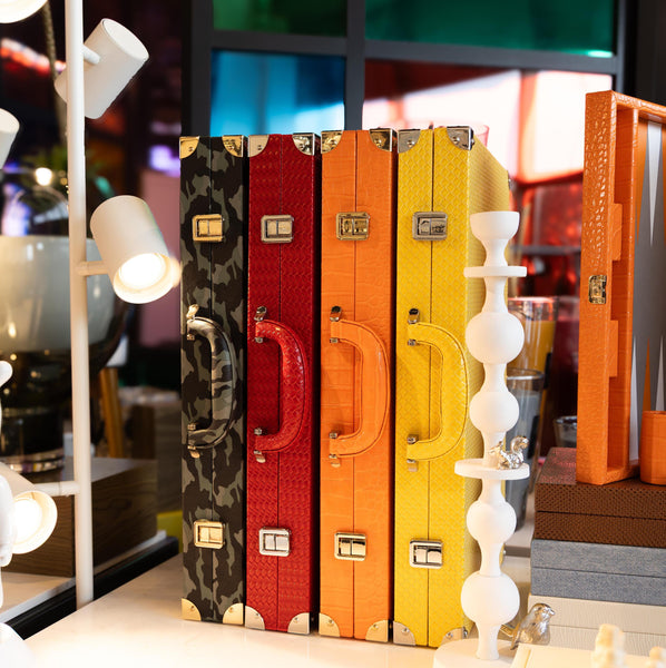 Camouflage <br> Backgammon Set with Handle <br> (L 52 x W 36) cm