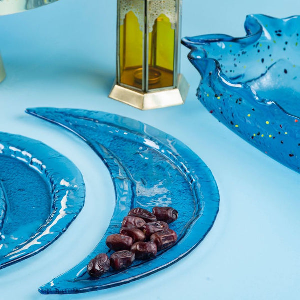 Moon Platter <br> Light Blue <br> (45) cm
