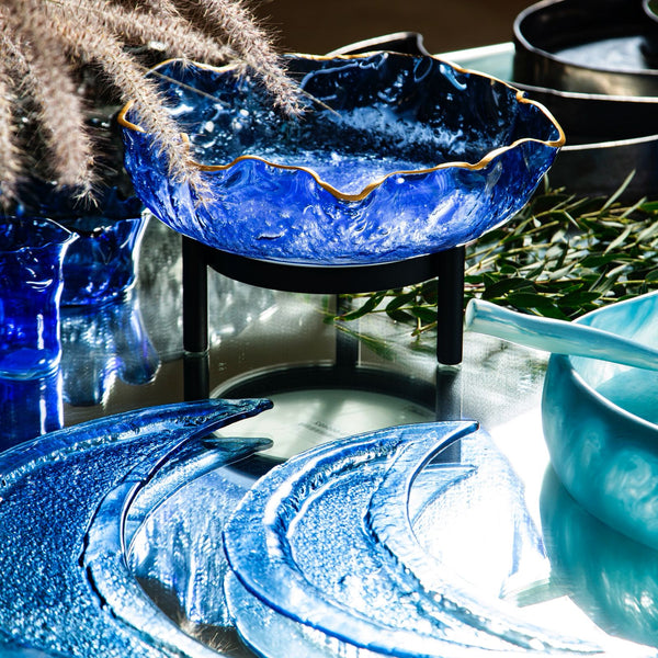 Moon Platter <br> Light Blue <br> (45) cm