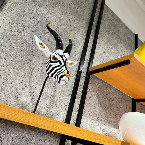 Antelope Mask Sculpture <br> 
(L 18 x W 39 x H 57) cm