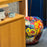 Cherry Fiber-Resin Sculpture <br> Graffiti <br> (Ø 50 x H 50) cm