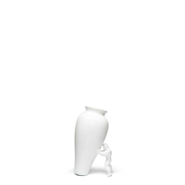 My Superhero Vase<br> Glossy White <br> (H 27.5) cm