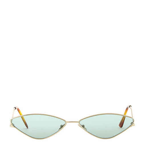 XXX Sunglasses <br> Gold Frame <br> Deep Green Pastel Lenses