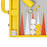 Yellow Snake <br> Backgammon Set with Handle <br> (L 52 x W 36) cm