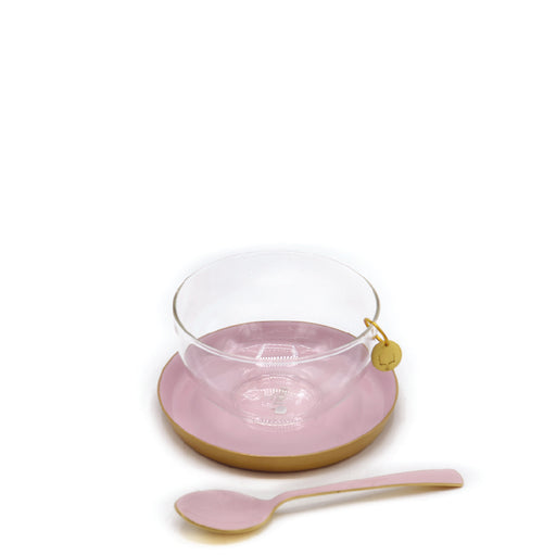 Dessert Bowl <br> 
Pink <br> 
Set of 6