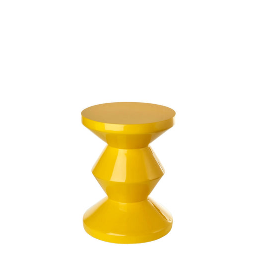 Zig Zag Stool <br> Yellow <br> (Ø 35.5 x H 46) cm