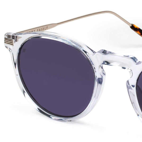 The Noto <br> Clear Crystal Frame <br> Black Lenses