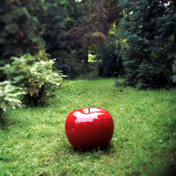 Apple Portuguese Faience <br> Red <br> (Ø 20 x H 16) cm