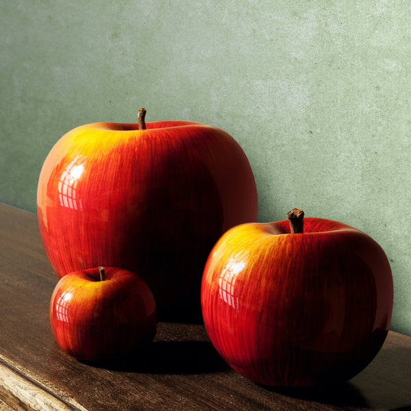 Apple Brilliant Glazed <br> Red Yellow <br> (Ø 39 x H 32) cm