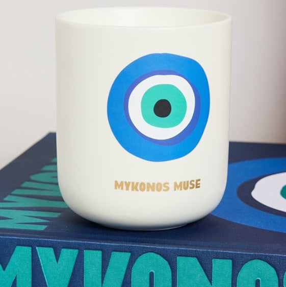 Mykonos Muse Candle <br> 
(H 10.2) cm