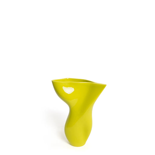The Baby Mia Vase <br> 
Lime Green
<br> (L 10.5 x W 23 x H 30) cm