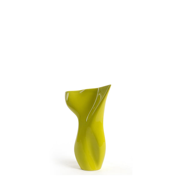 The Baby Mia Vase <br> 
Lime Green
<br> (L 10.5 x W 23 x H 30) cm