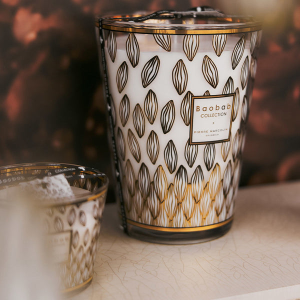 Pierre Marcolini Perou Candle <br> 
Lime, Jasmine, Vetiver
<br> Limited Edition
<br> (H 24) cm