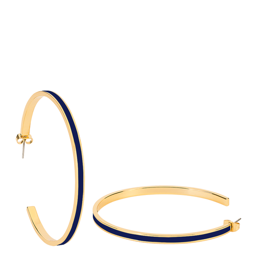 Maxi Bangle Earrings <br> Night Blue