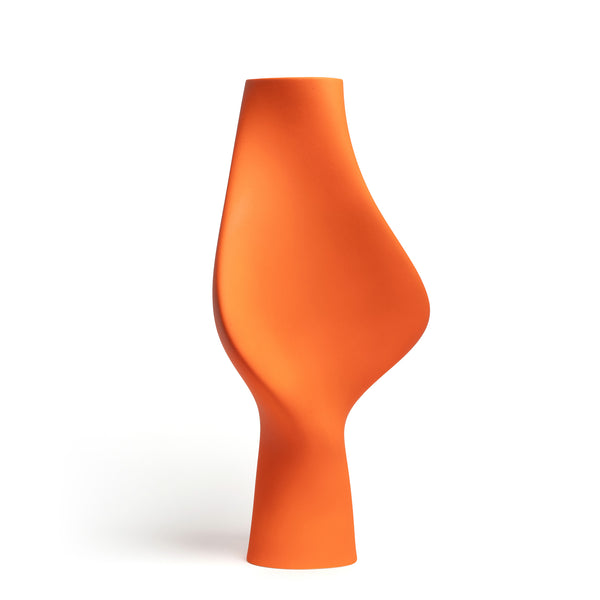 The Elegy Vase <br> 
Flame Orange
<br> (L 15.5 x W 28 x H 57) cm