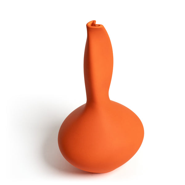 The Euphony Vase <br> 
Flame Orange
<br> (L 29 x W 27 x H 52) cm