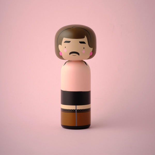 Freddie Mercury Kokeshi Doll <br>
I Want to Break Free <br>
(H 14.5) cm