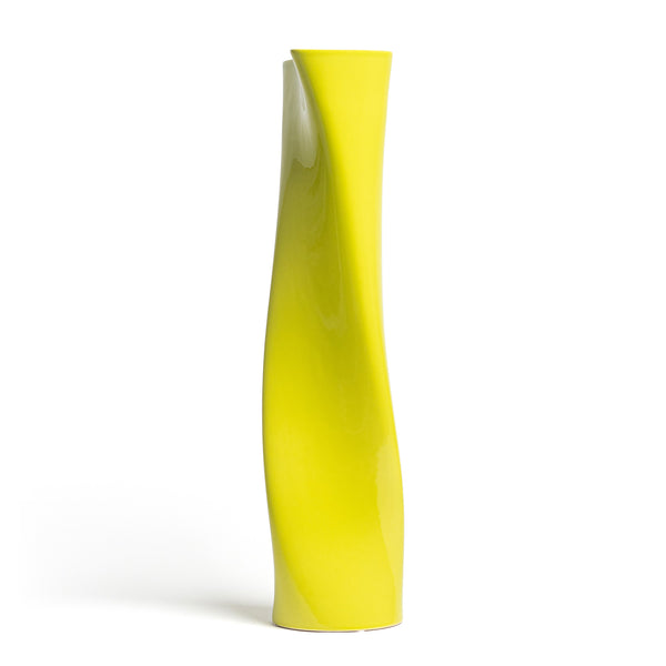 The Grace Vase <br> 
Lime Green
<br> (L 14 x W 20.5 x H 58) cm