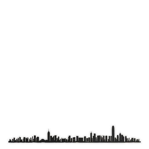 Hong Kong Skyline <br> Black <br> 50 cm