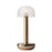 Humble Two <br> Rechargeable Table Lamp <br> Gold Body & Frosted Shade