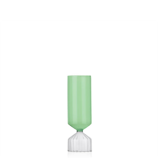 Bouquet Vase <br> Clear/Green <br> (Ø 9 x H 28) cm