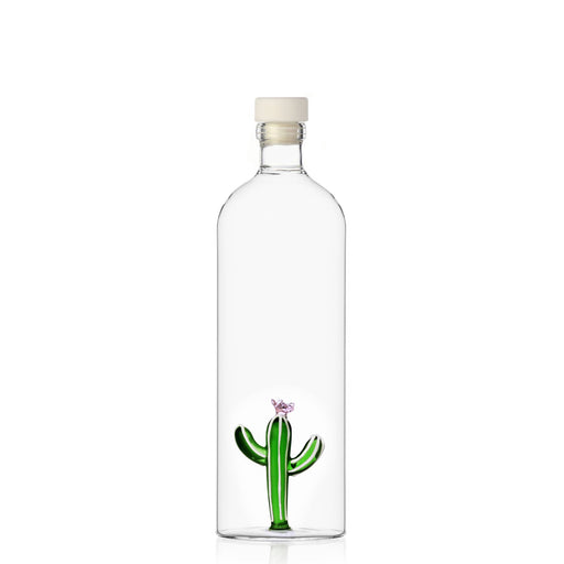 Bottle with Green Cactus <br> 1.15 Liters