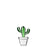 Desert Plants Paperweight <br> Green Cactus <br> (H 10.5 cm)