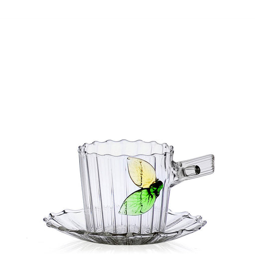Greenwood Coffee Cup with Saucer <br> Leaves <br> 100 ml