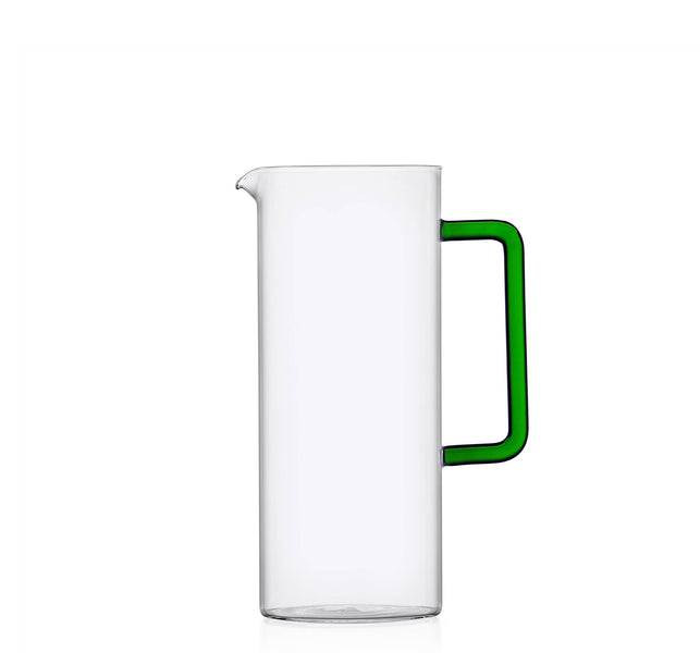 Tube Jug <br> Clear/Green <br> 1.2 Liters