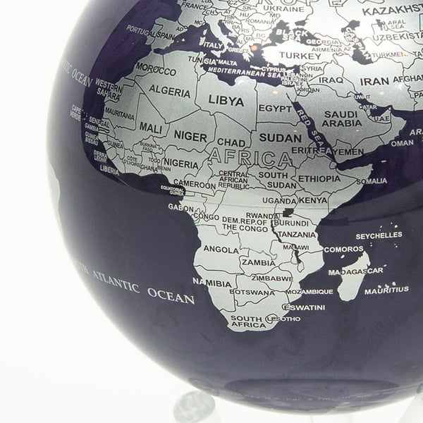 Globe <br> Purple & Silver <br> (Ø 16 x H 23) cm