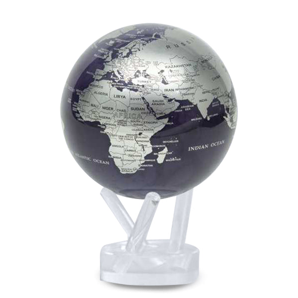 Globe <br> Purple & Silver <br> (Ø 16 x H 23) cm