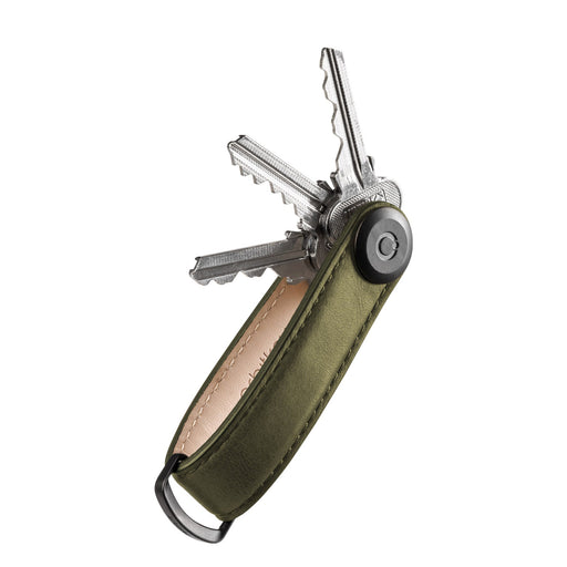 Leather Key Organizer <br> Olive with Green Stitching <br> Limited Edition