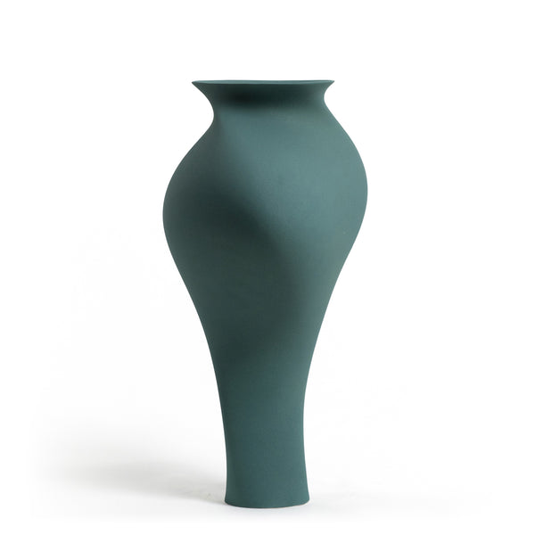 The Majestica Vase <br> 
Pine Green
<br> (L 25 x W 38.5 x H 55.5) cm