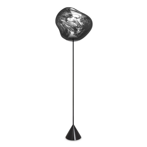 Melt Cone Slim Floor Lamp <br> Silver <br> (L 50 x W 50 x H 180) cm