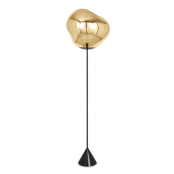 Melt Cone Slim Floor Lamp <br> Gold <br> (L 50 x W 50 x H 180) cm