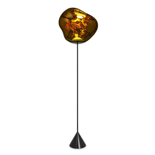 Melt Cone Slim Floor Lamp <br> Gold <br> (L 50 x W 50 x H 180) cm